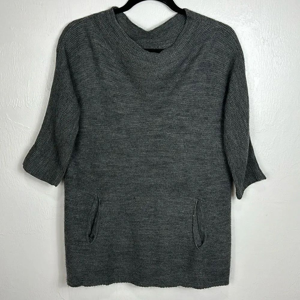 Maglificio Tattica Wool Blend Crew Neck Sweater In Gray Size S